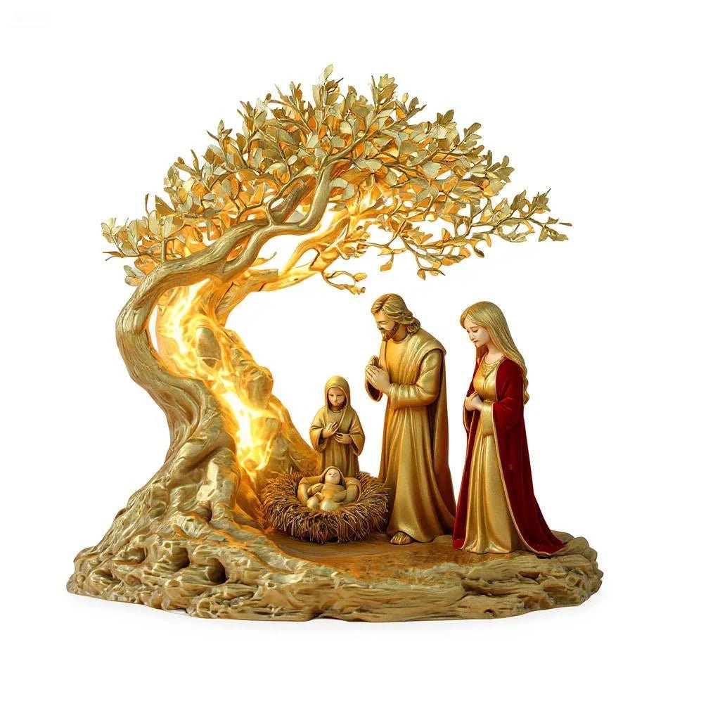 Moonlit Tree Prayer 2D Art Decor Religious Gift - PureShop