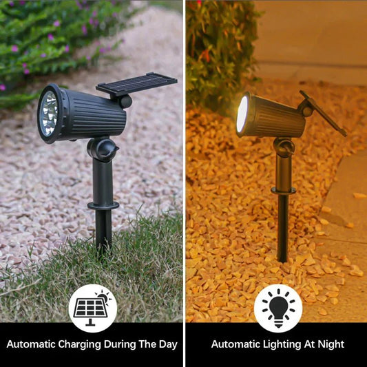 9Led Solar Spotlights, Outdoor Waterproof - Adjustable Brightness - PureShop