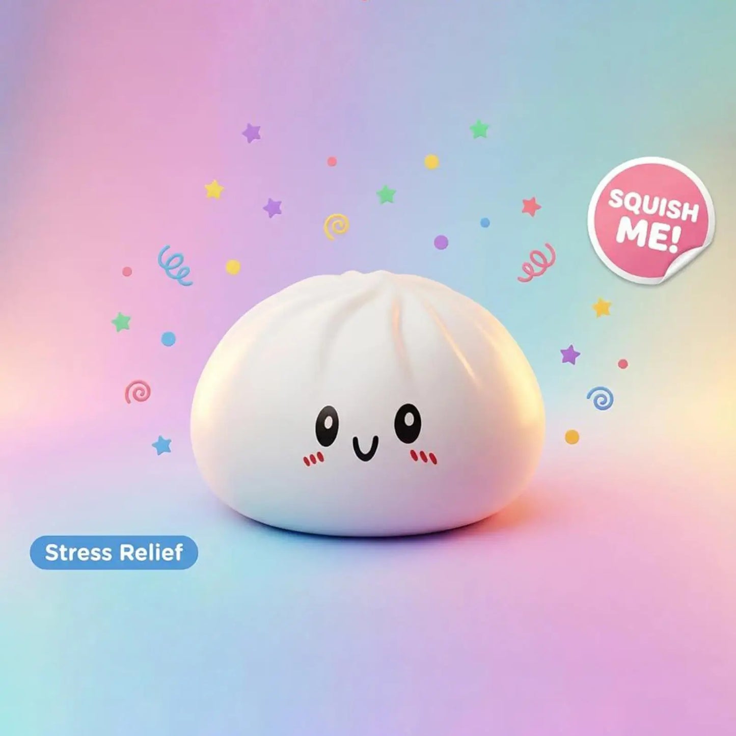 Dumpling Shape Sensory Squeeze Toys Calming Rebound Simulation Food Squishyes For Childrens Students Adults Classroom Home Dorm