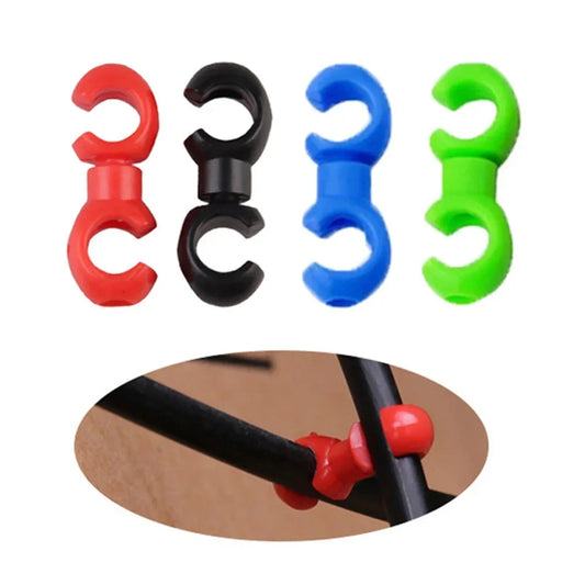 10pcs Bicycle Rotatable Line Pipe Buckle MTB Bike Derailleur Shift Cable Clips