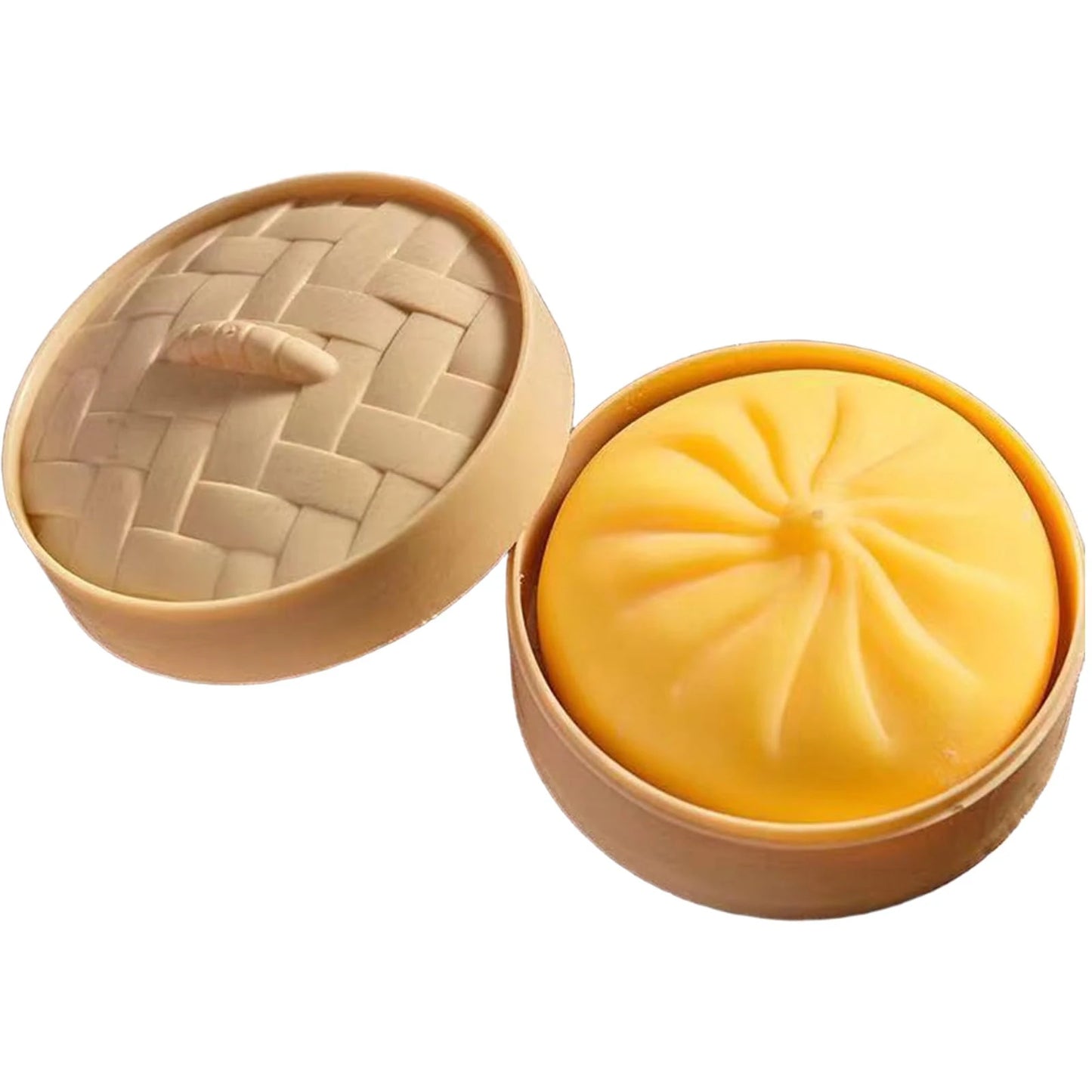 Squishy Bun Steamer Stress Relief Squishy Party Favor Soft Bun Squishy Kids Cute Steamer Stress Reliever Decompression Toy