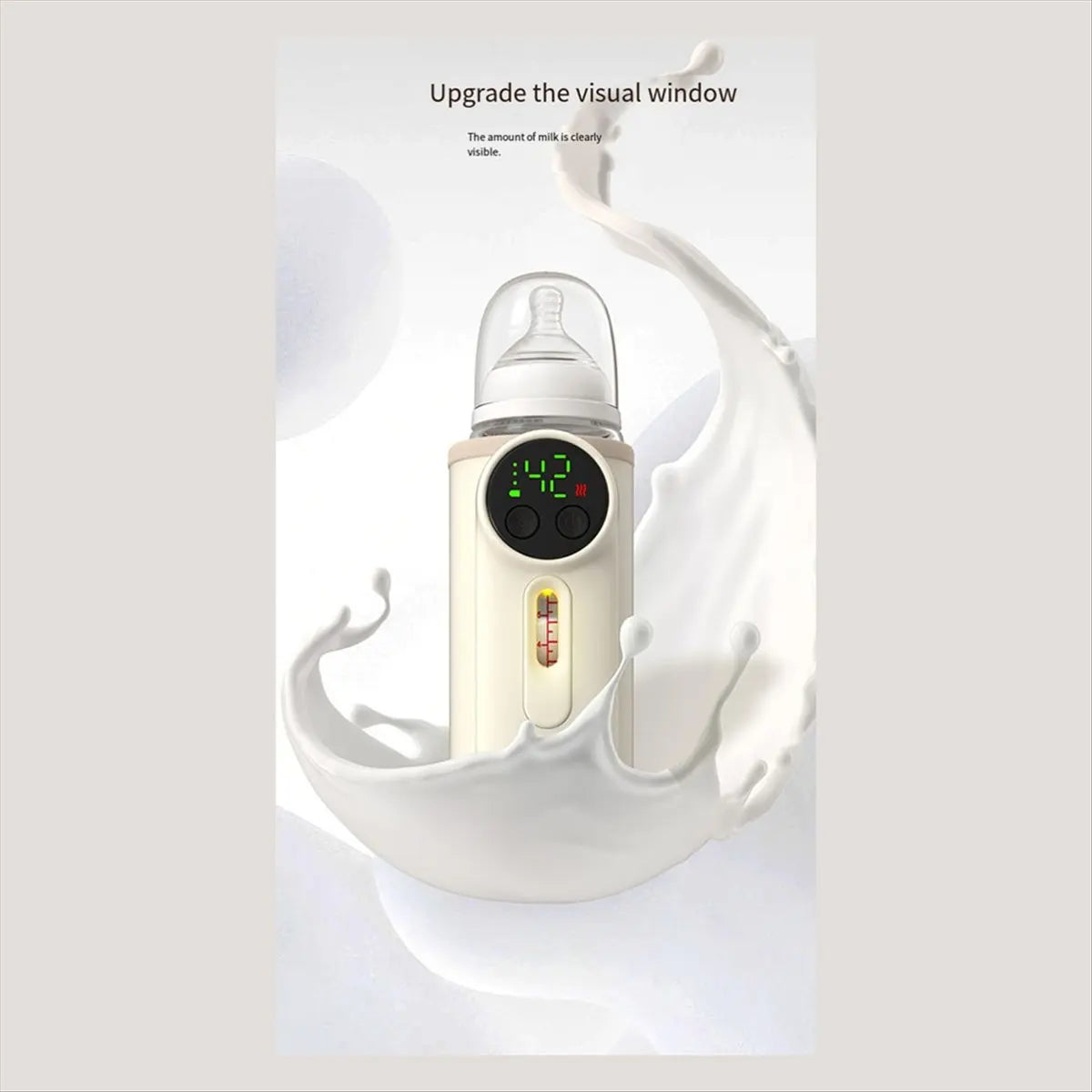 Punctual- Portable Baby Bottle Warmer Wireless Milk Heater with Constant Temperature Control USB Insulated Milk Cover for Travel