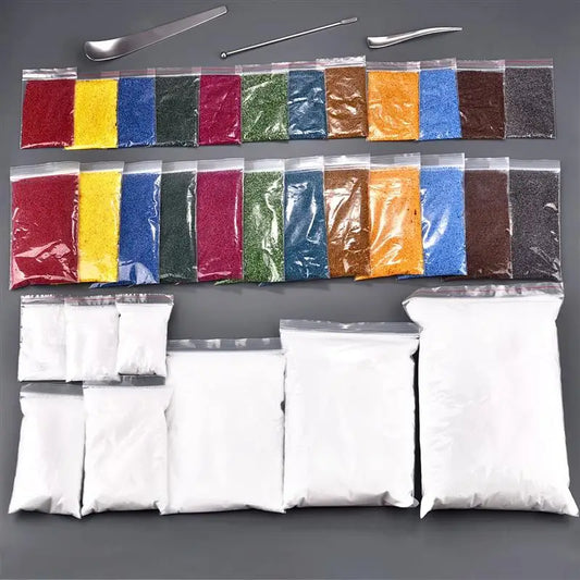 Sand Painting Wax Colorful Granular Pearl Wax DIY Candle Making Materials For Candle Handmade Supplies For Colour Sand Wax