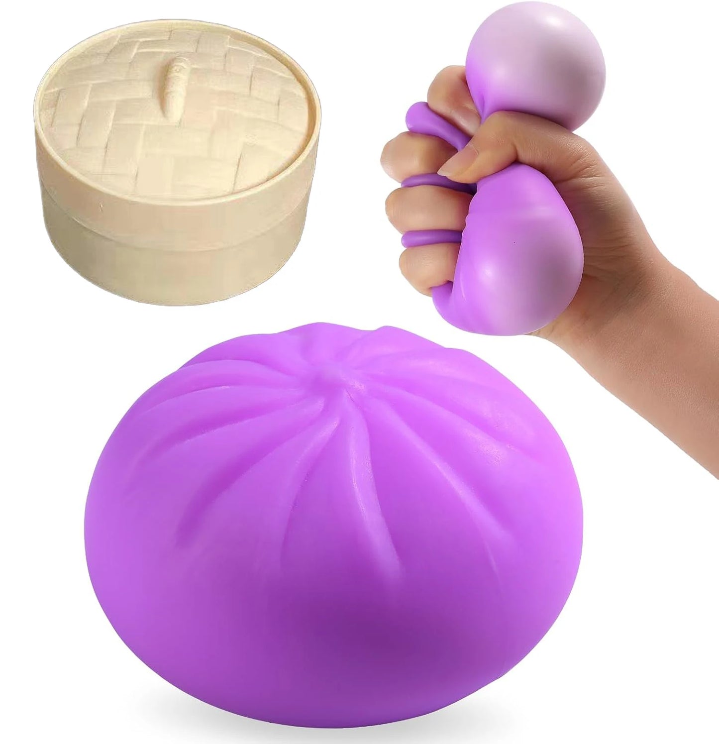 Squishy Dumpling Sensory Toys Mystery Dumpling Squishy Stress Relief Fidget Easter Gifts for Adults