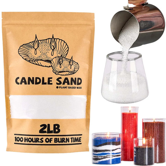 906g White Sand Wax Making Materials DIY Scented Candle Accessories Ice Flower Wax Snowflake Wax Pearl Candles Sand Painting Too