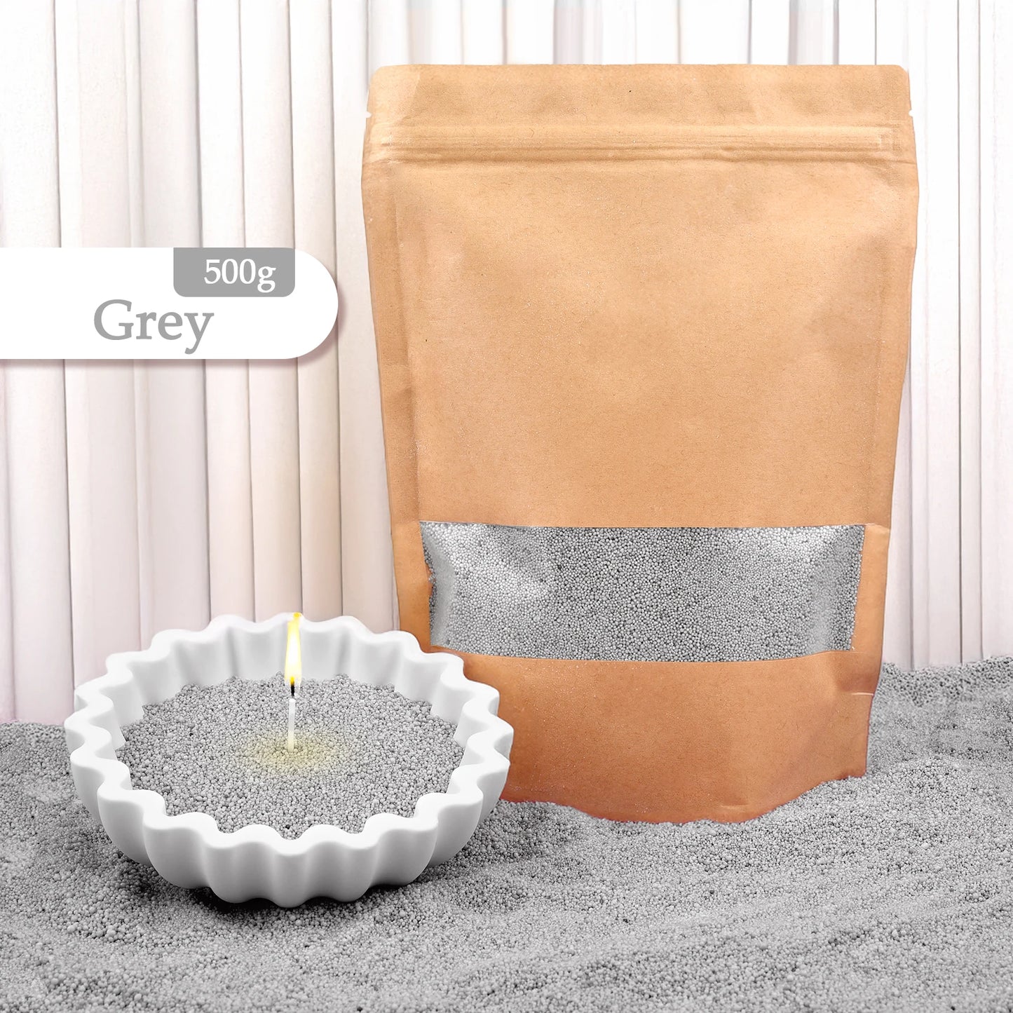 500/1000g Combustible Sand Wax Particles Natural Colorful Wax For DIY Candle Making DIY Decor Sand Painting Candle Dye Supplies