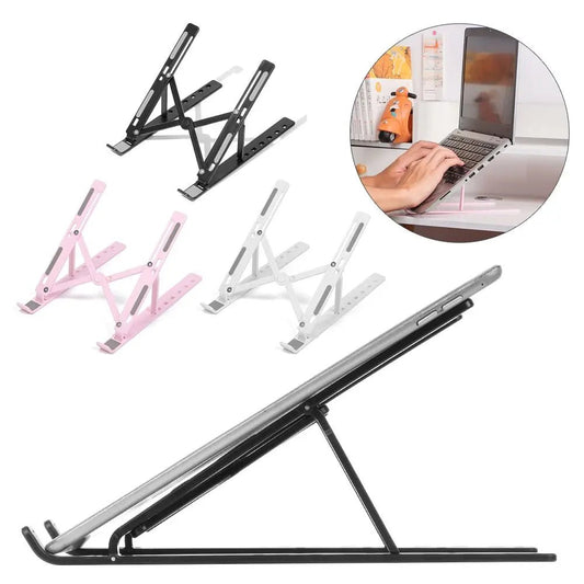 Adjustable Laptop Stand Folding Portable Desktop Holder Office Supplies Support For Notebook Computer Macbook Pro Air iPad - PureShop