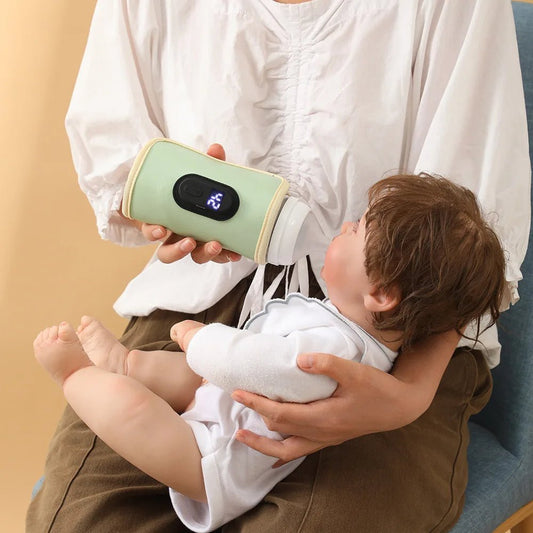 Baby Milk Warmer Baby Nursing Bottle Heater, Portable USB Bottle Warmer for Car, Outdoor Travel Accessories Outdoor Portable - PureShop
