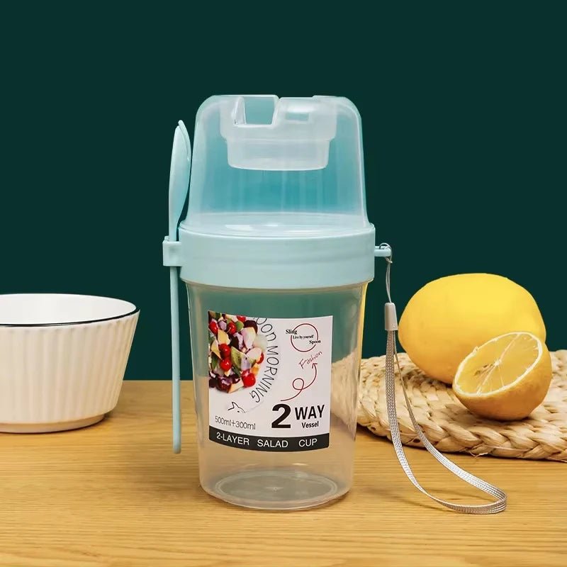 Portable Breakfast Salad Cup Set with Utensils - PureShop