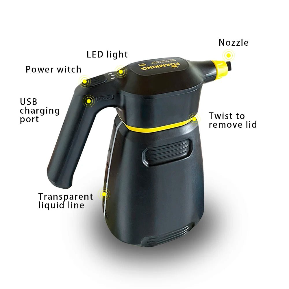 Electric Foam Sprayer Battery Powered for Car Wash FoamCannon - PureShop