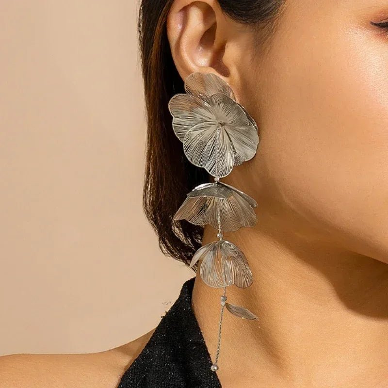 Exquisite Large Floral Leaf Pendant Necklace - PureShop
