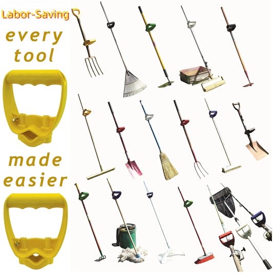 Shovel or Rake labor-saving Handle Attachment Shovel Work with Garden Shovels Rakes, D Grip Ergonomic Handle Replacement - PureShop