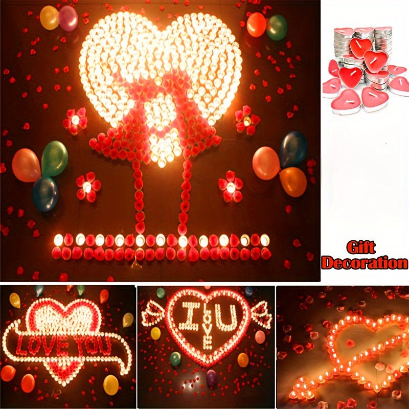 Heart-Shaped Tea Candles pureshop