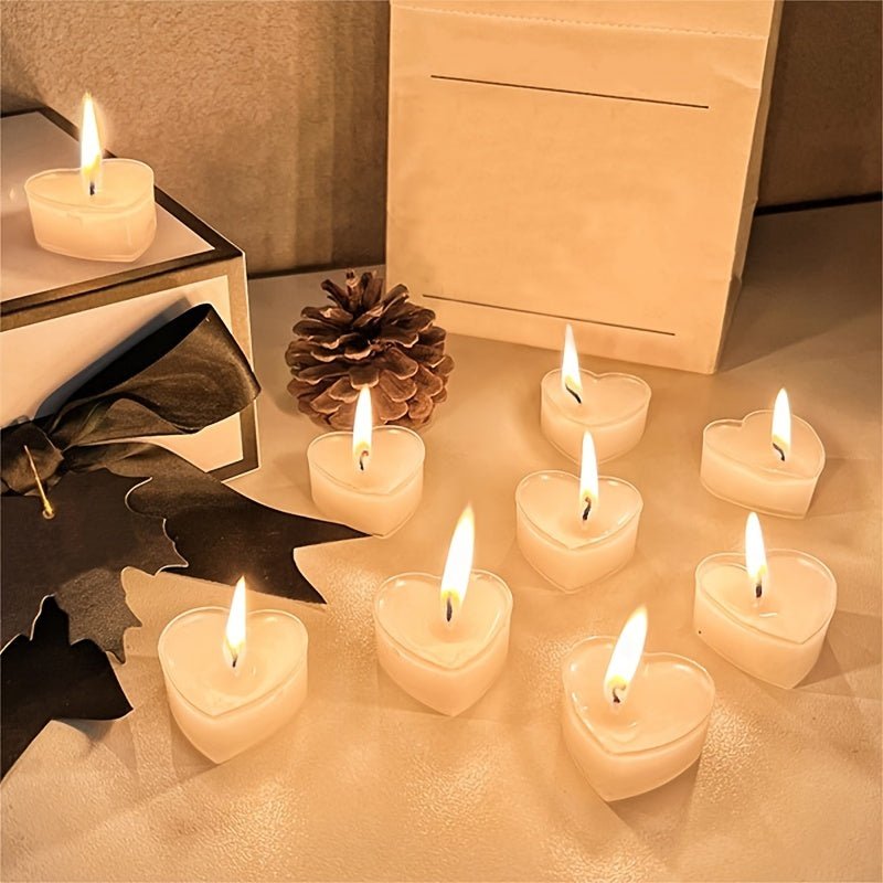 Heart-Shaped Tea Candles pureshop