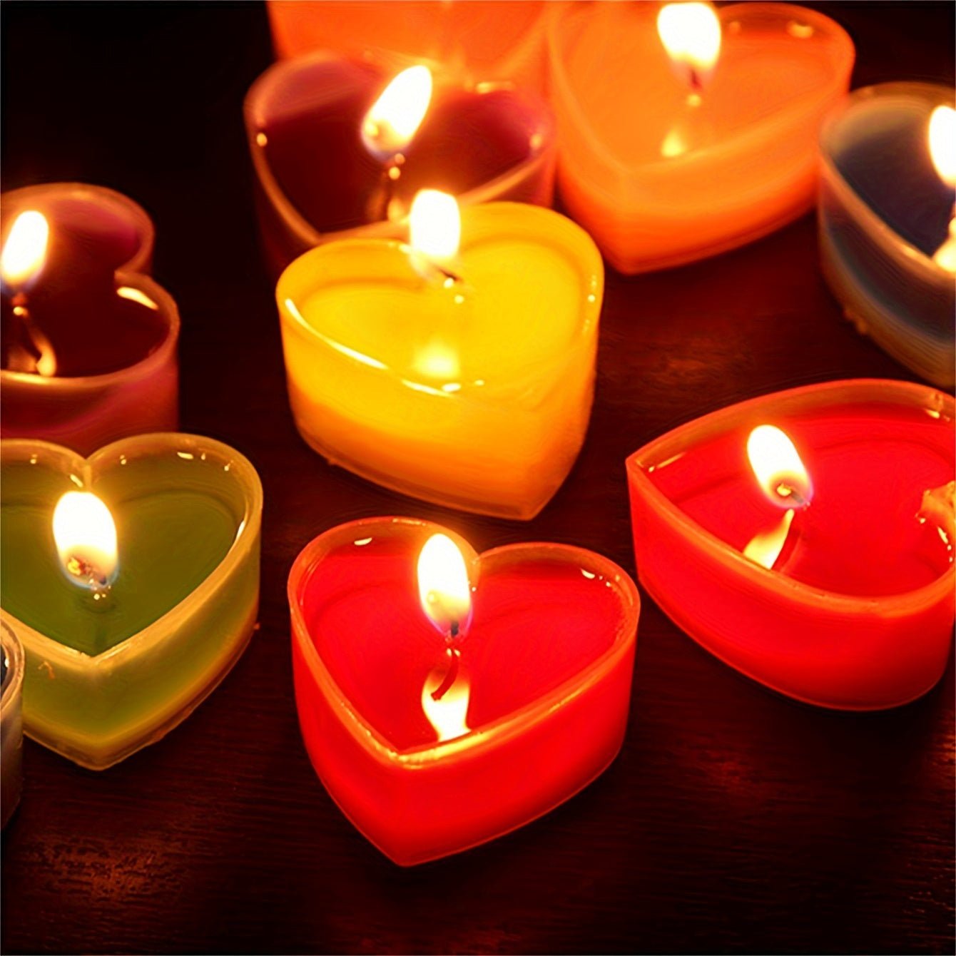 Heart-Shaped Tea Candles pureshop