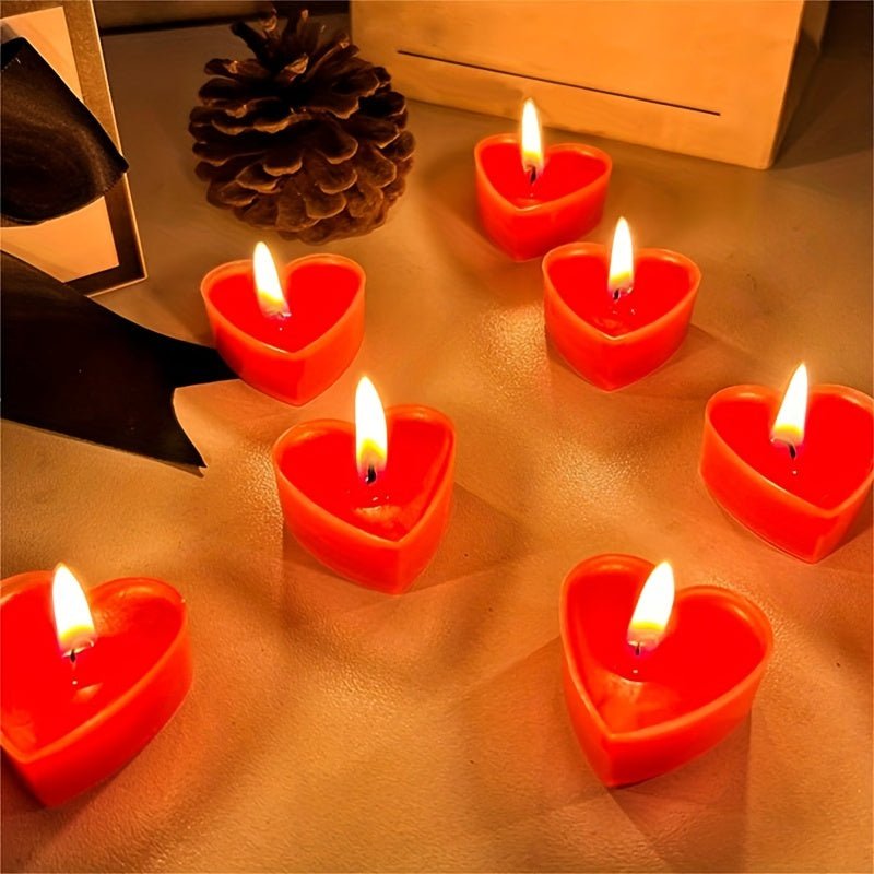 Heart-Shaped Tea Candles pureshop