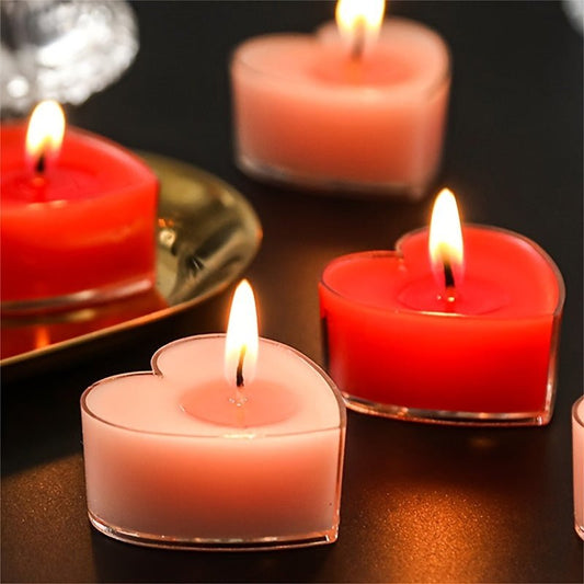 Heart-Shaped Tea Candles pureshop