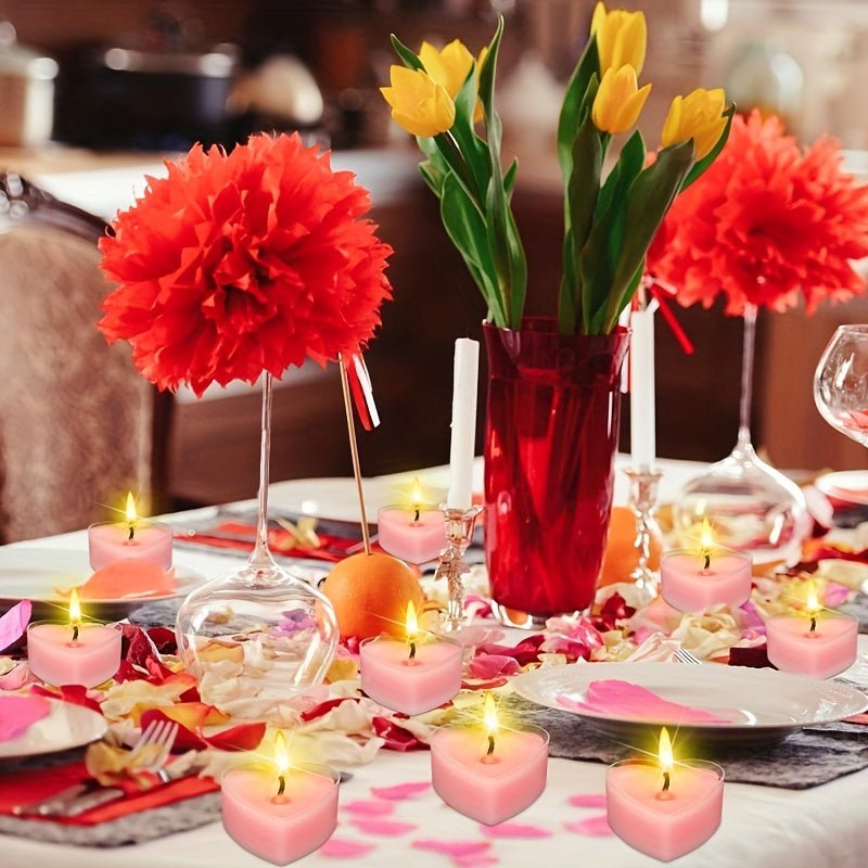 Heart-Shaped Tea Candles pureshop