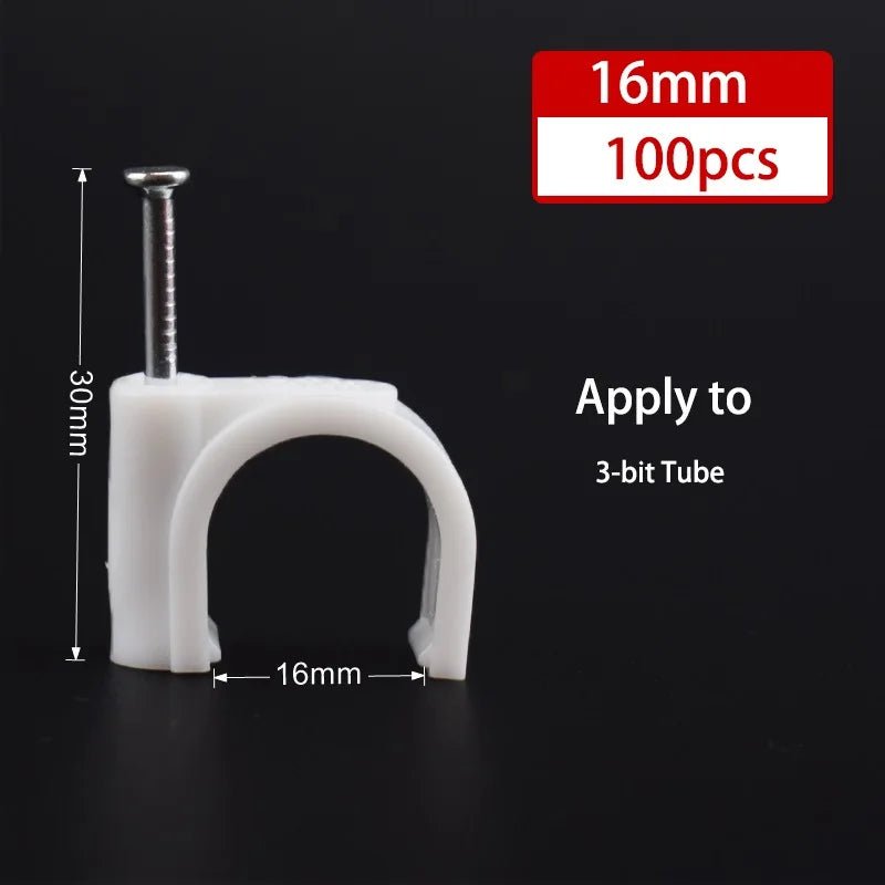 Cable Clips Set - Wire Tacks Nails Coax Clamps for Cords - PureShop