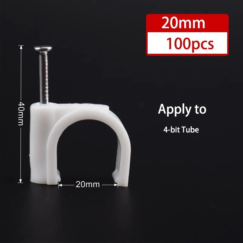 Cable Clips Set - Wire Tacks Nails Coax Clamps for Cords - PureShop