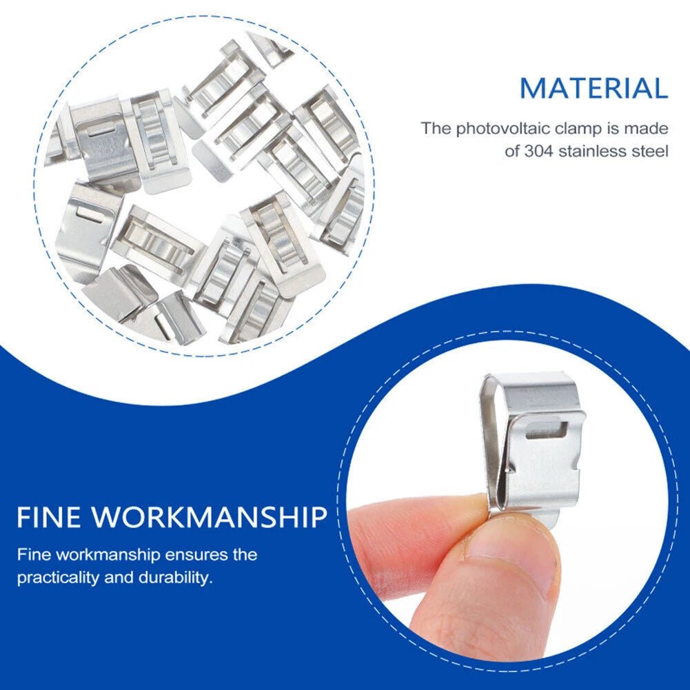 Solar Panel Wire Clips Stainless Steel Cable Management Rop - PureShop
