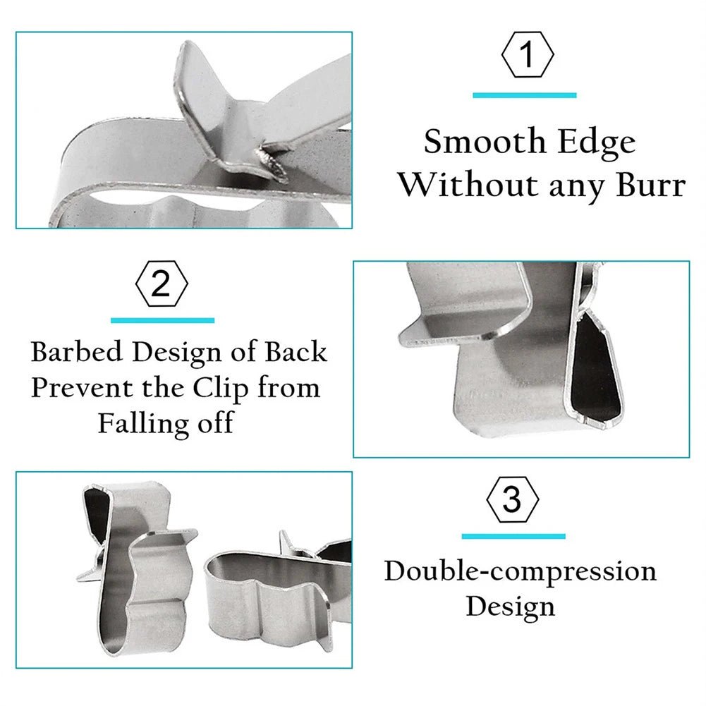 Solar Panel Wire Clips Stainless Steel Cable Management Rop - PureShop