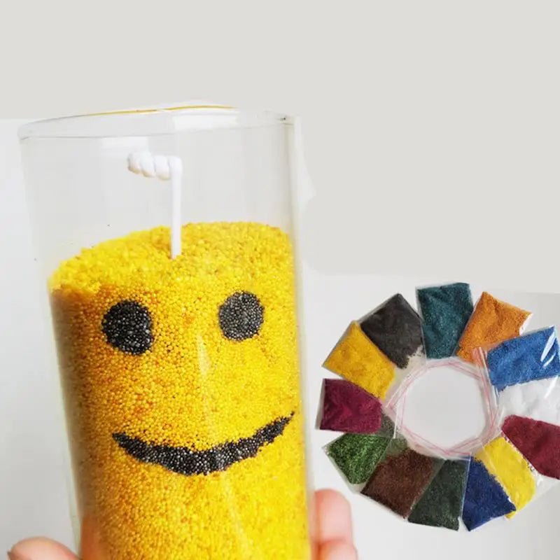 Colorful Combustible Sand Wax Candle Making Kit for Handcraft Lovers - PureShop