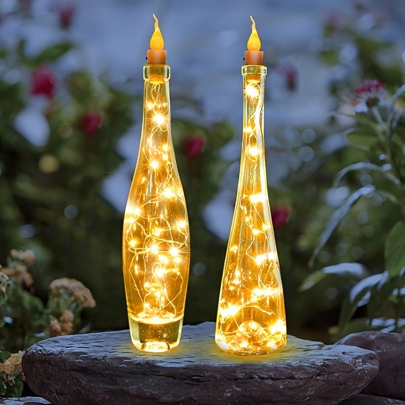 10-Pack LED Flameless Cork Bottle String Lights - PureShop