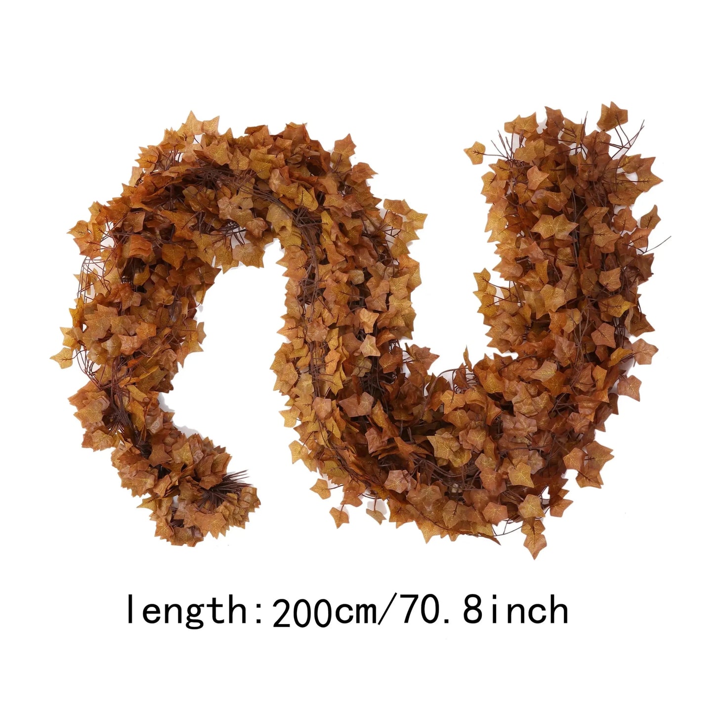 Artificial Maple Leaf Garland for Fall Room Decor, Thanksgiving Accents - PureShop