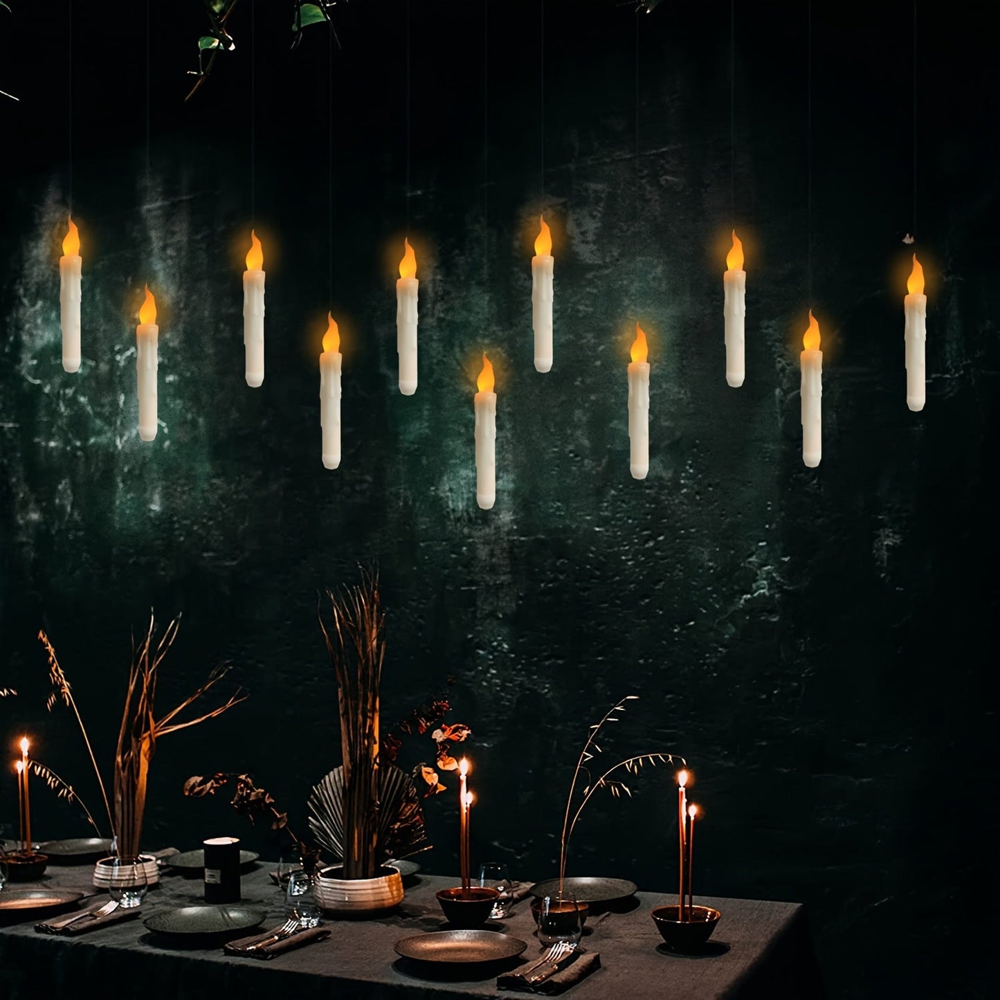 Remote-Controlled LED Candles Set for Events and Home Decor - PureShop