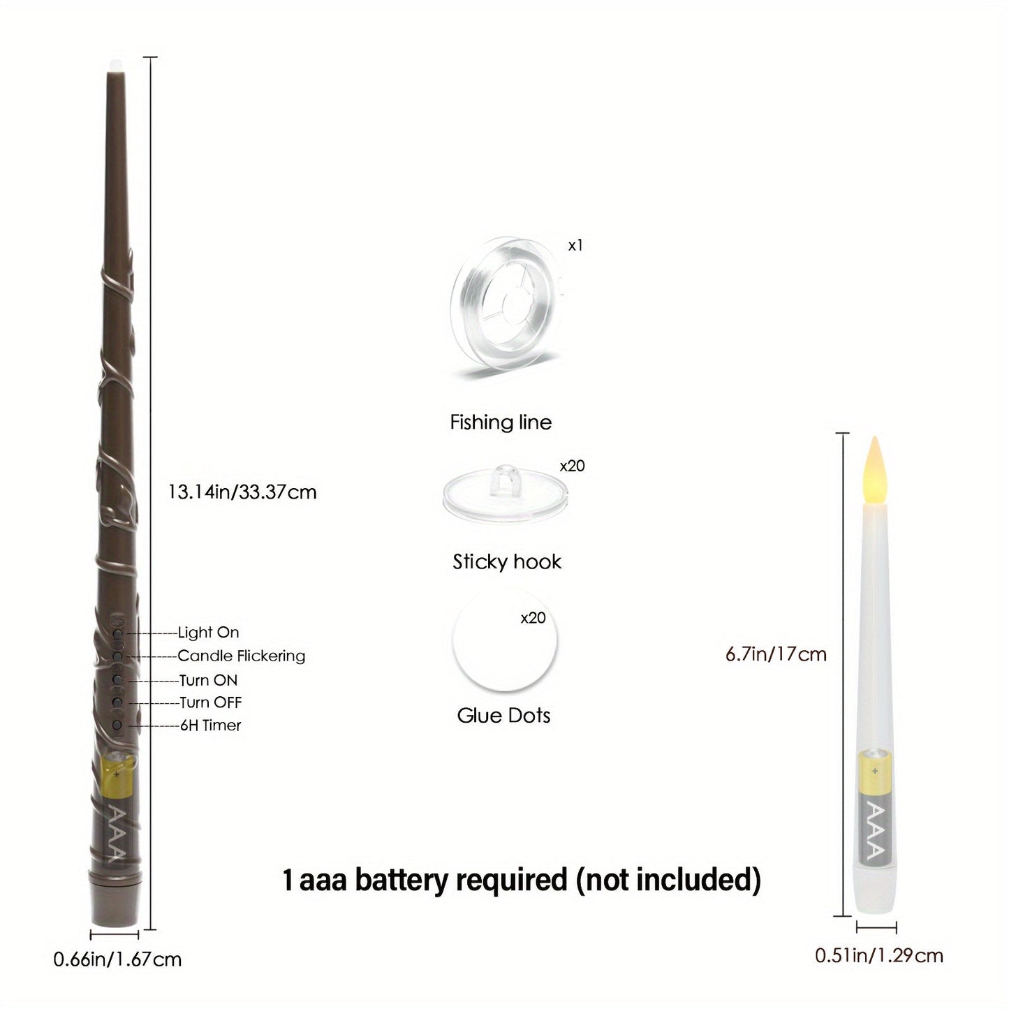 LED Flameless Taper Floating Candles Bundle with Remote Timer - PureShop
