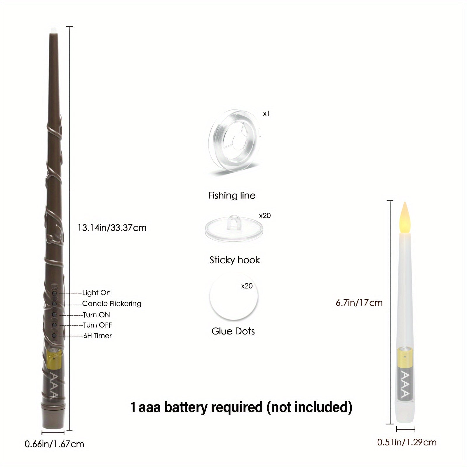 LED Flameless Taper Floating Candles Bundle with Remote Timer - PureShop