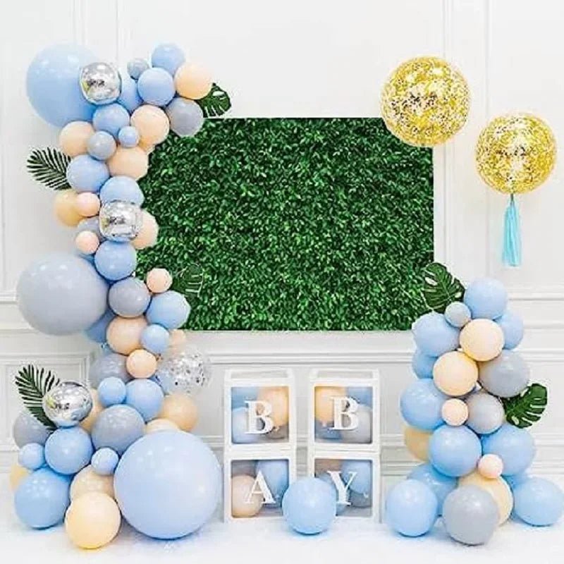 Green Leaf Theme Party Decoration Family Photo Cloth Background - PureShop