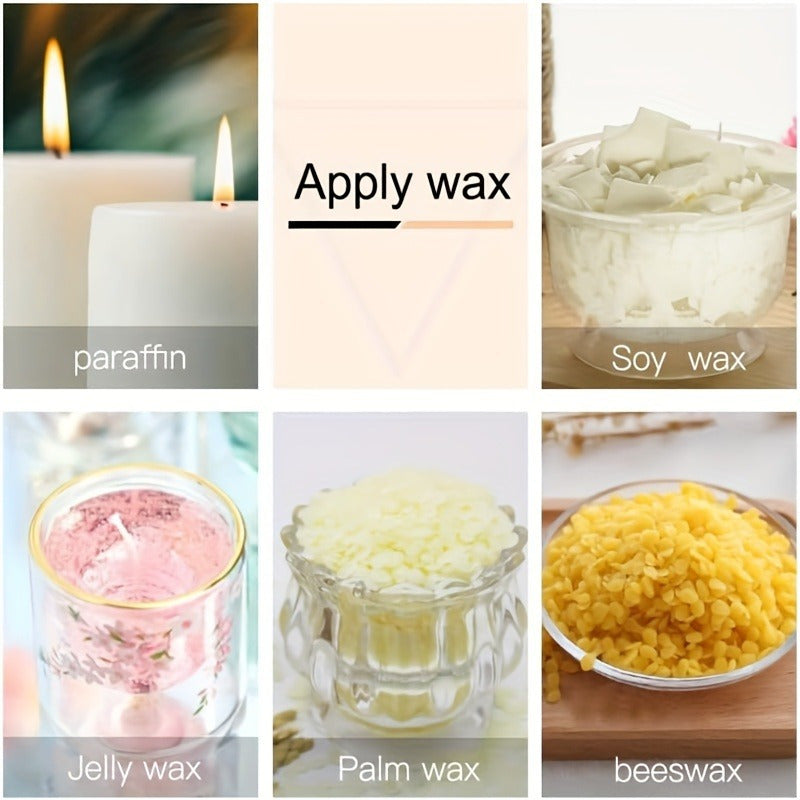 50/100pcs Value Pack Cotton Candle Wicks, Pre-Waxed Low Smoke Candle Making Kits With 5 Candle Wick Holders And 60 Glue Dots, For Soy Beeswax Adults Making Candles