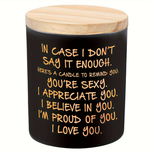 Candles Gifts for Him Romantic Unique Fathers Day Gifts for Husband Christmas Valentines Day Anniversary Birthday Gifts for Him Husband Novelty Lavender Scented Soy Candle