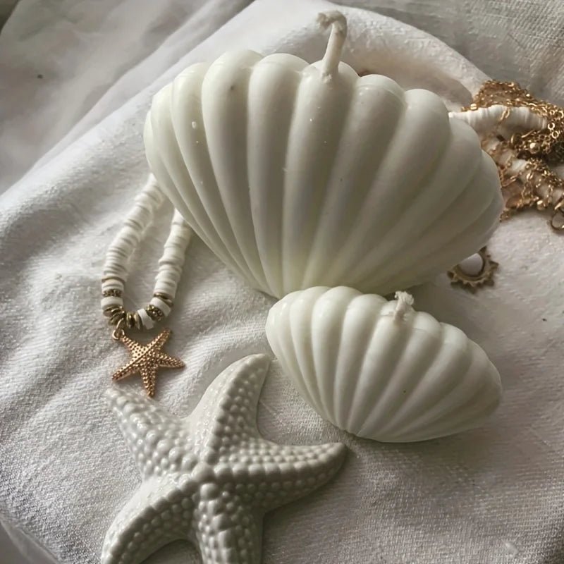 1pc 3D Shell Silicone Scented Candle Mold for DIY Aromatherapy Wax and Clay Crafts - PureShop