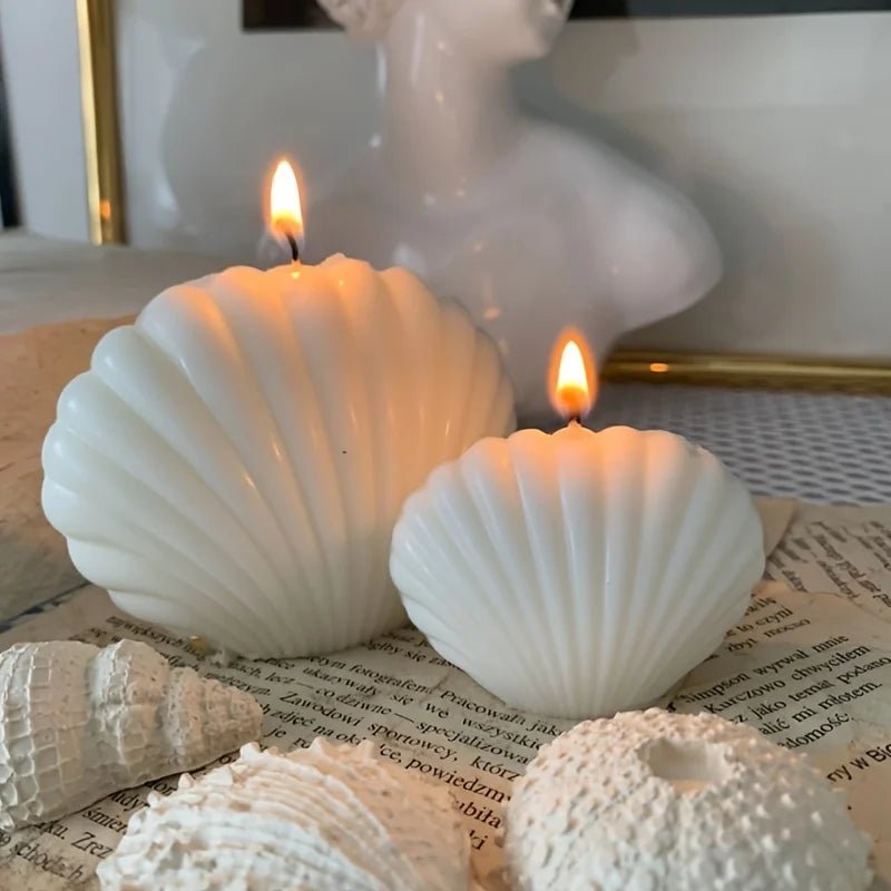 1pc 3D Shell Silicone Scented Candle Mold for DIY Aromatherapy Wax and Clay Crafts - PureShop