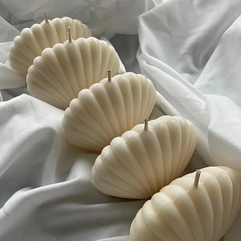 1pc 3D Shell Silicone Scented Candle Mold for DIY Aromatherapy Wax and Clay Crafts - PureShop