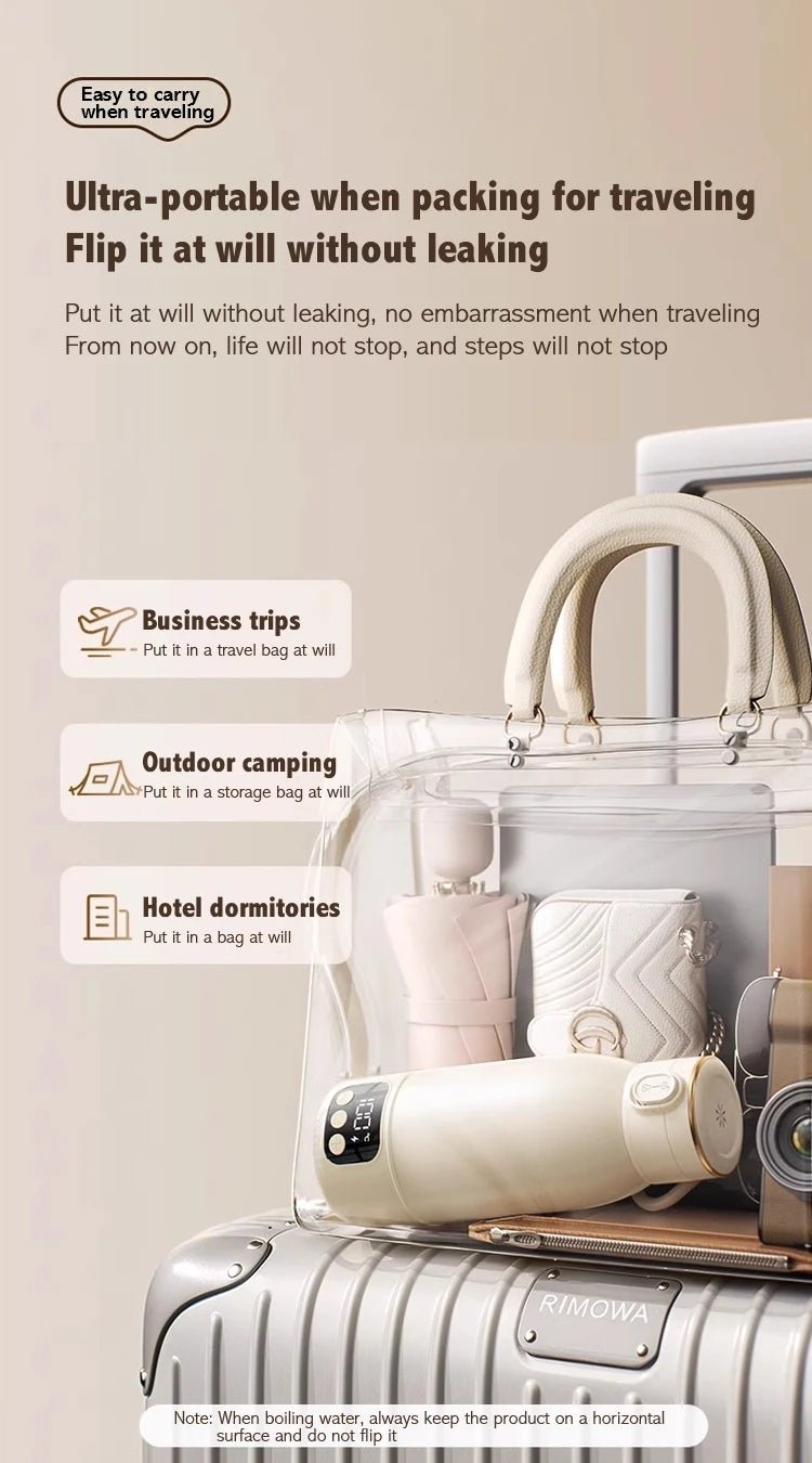 2025 New Upgrade Wireless Boiling Water Fast Heating Baby Bottle Warmer Travel Baby Milk Bottle Warmer Portable Milk Warmer - PureShop