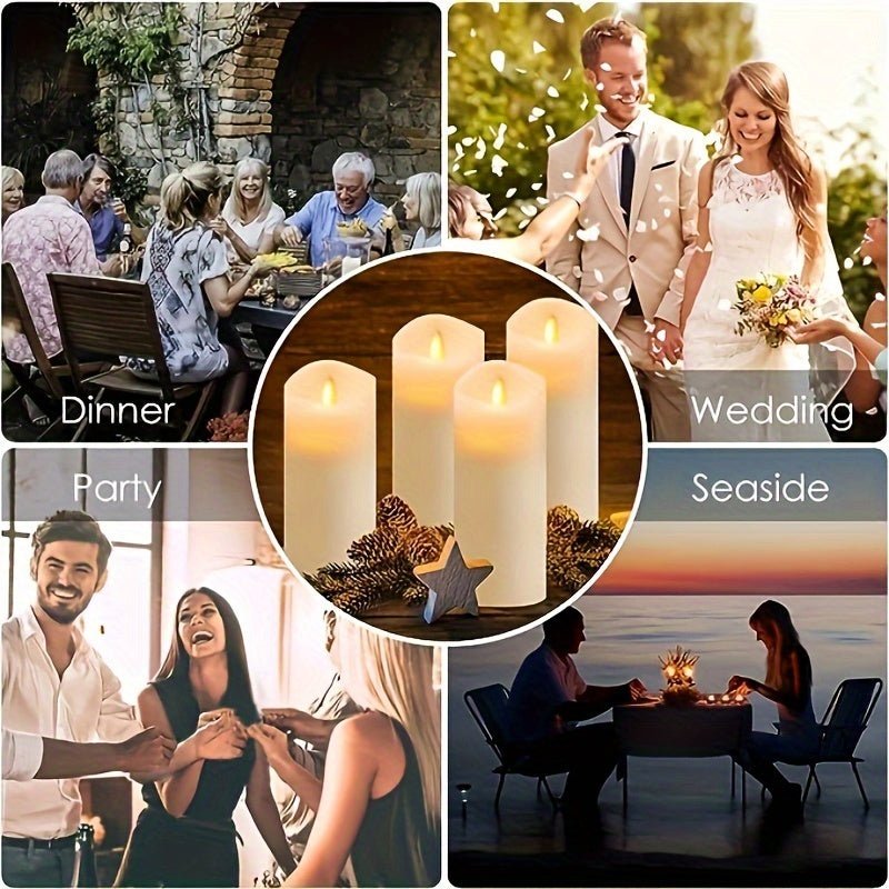 LED Flameless Candles Set with Remote Controls & Timer - PureShop