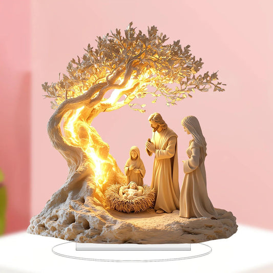 Moonlit Tree Prayer 2D Art Decor Religious Gift - PureShop