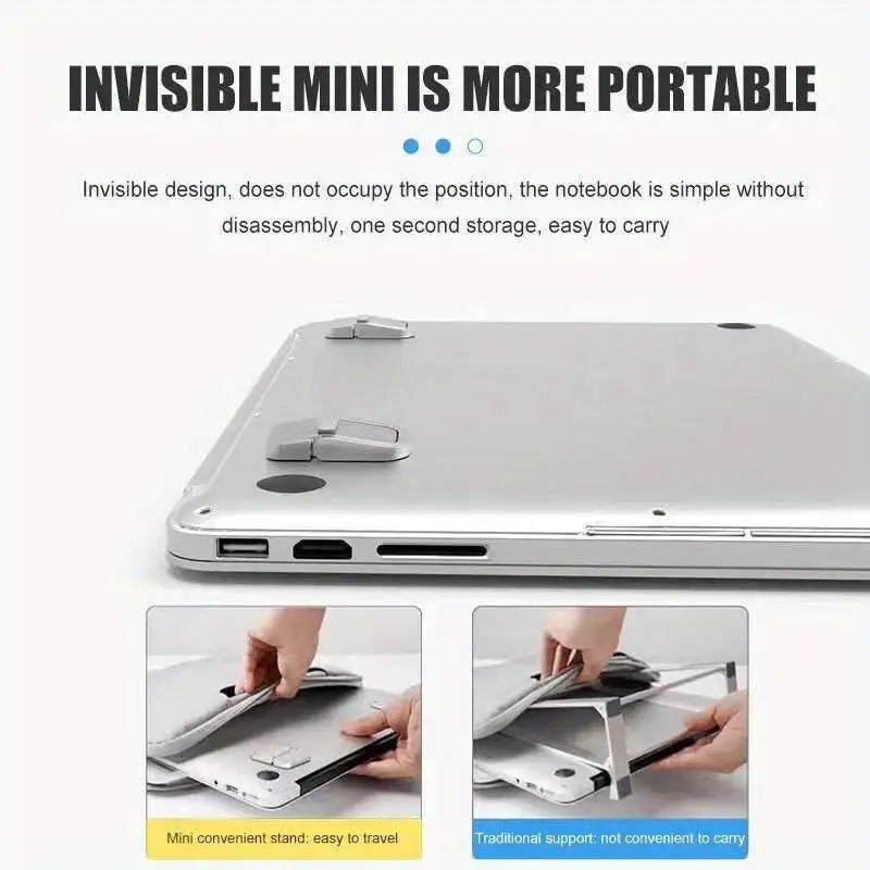 Portable Aluminum Laptop Stand Set with Keyboard Riser, Mini Notebook Stands - PureShop