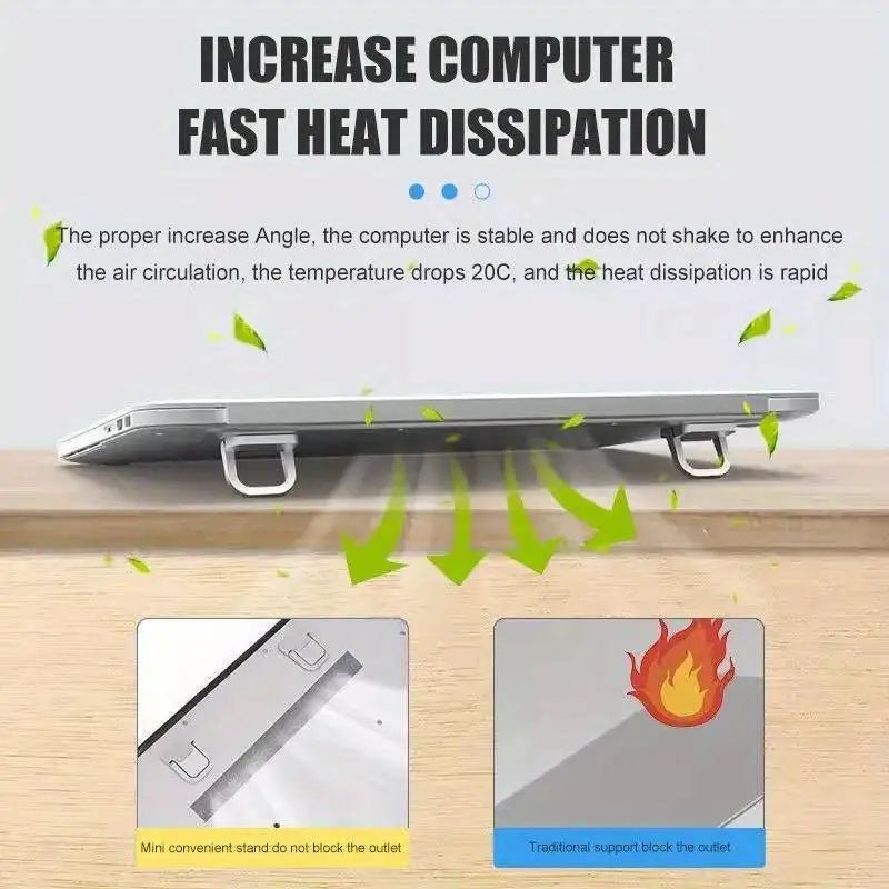 Portable Aluminum Laptop Stand Set with Keyboard Riser, Mini Notebook Stands - PureShop