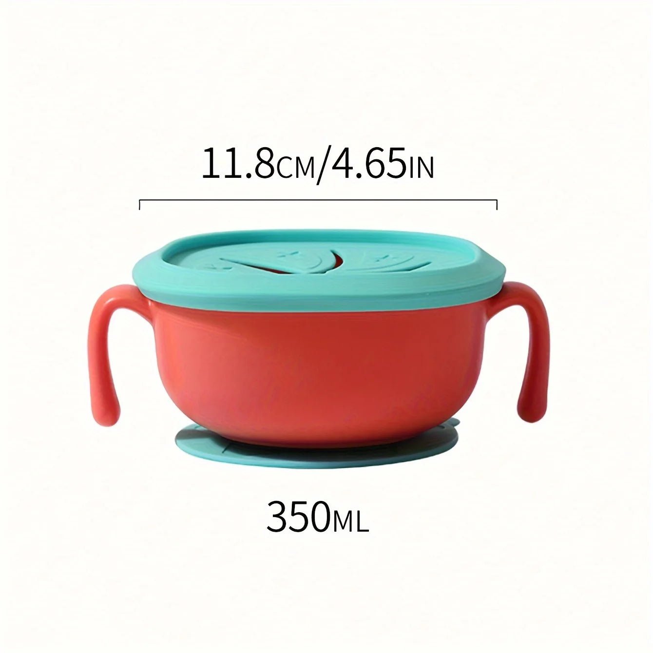 3-in-1 Portable Baby Snack Bowl with Silicone Straw, Cover - PureShop