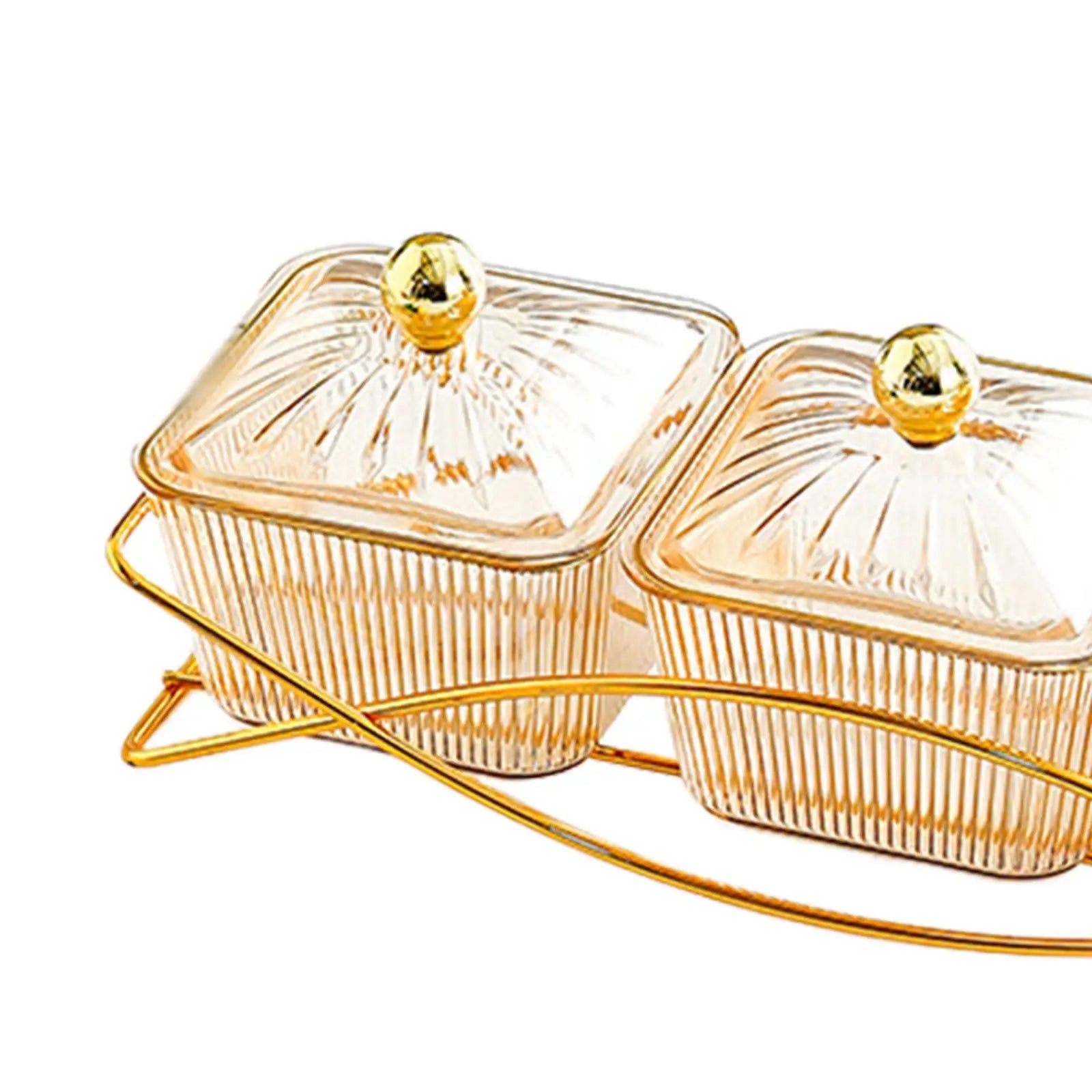 3 Snack Serving Bowls with Lid and Handle Nordic Fruit Snacks Serving Platter for Sweet Cookies Appetizer Wedding Nuts Home - PureShop