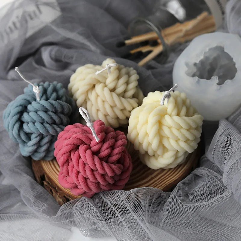 Wool Shape 3D Candle Mold for Scented Candles, DIY Soap Making & Resin Molds - PureShop