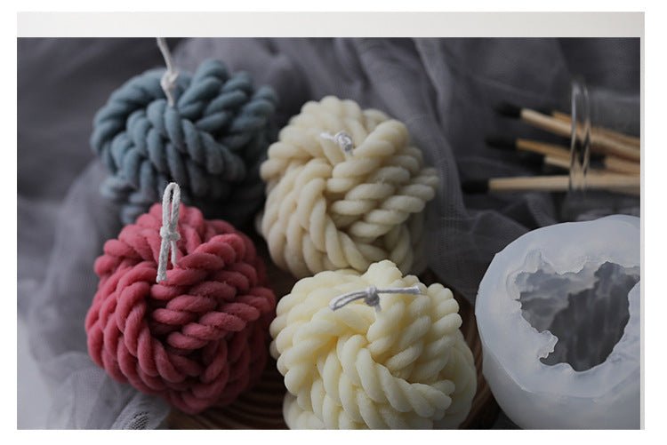 Wool Shape 3D Candle Mold for Scented Candles, DIY Soap Making & Resin Molds - PureShop