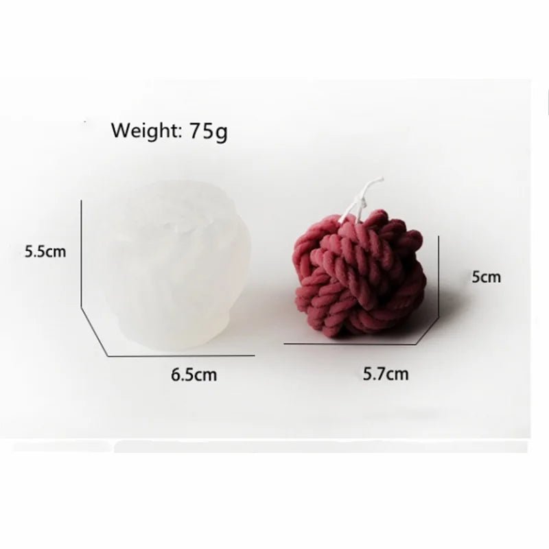 Wool Shape 3D Candle Mold for Scented Candles, DIY Soap Making & Resin Molds - PureShop