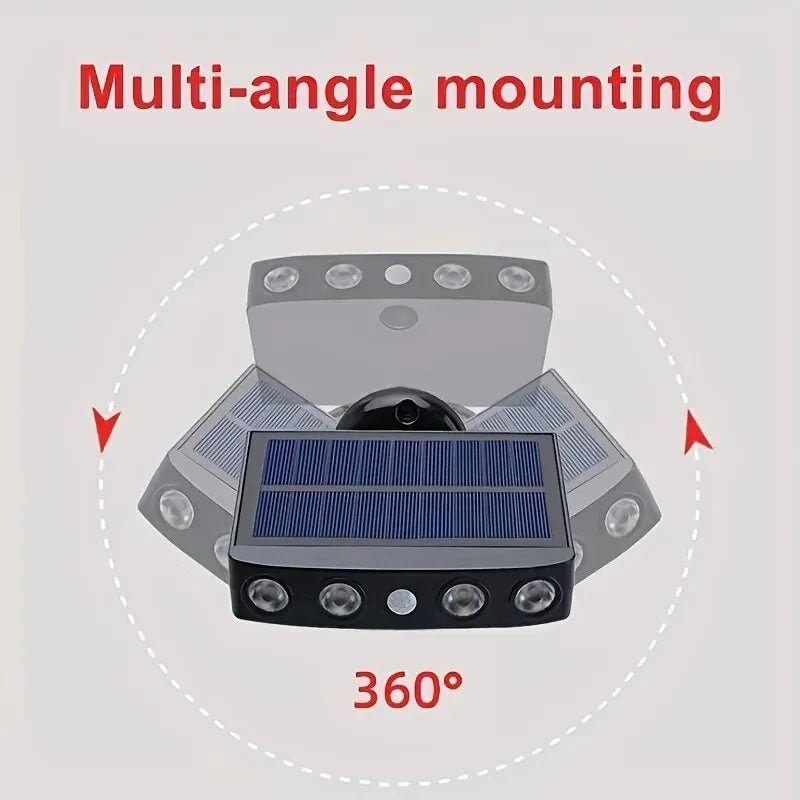 4 LED Powerful Solar Security Lights Outdoor Decor Sensor - Waterproof - PureShop