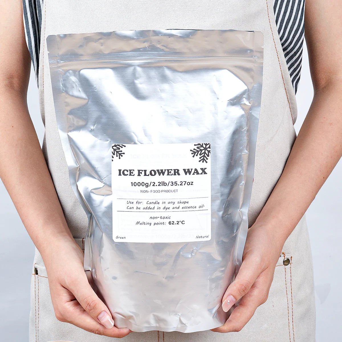 Snowflake White Sand Wax for DIY Scented Candle Making - PureShop
